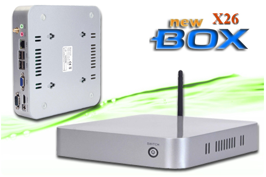 Industrial Computer Fanless MiniPC  nBOX-X-26 BAREBONE