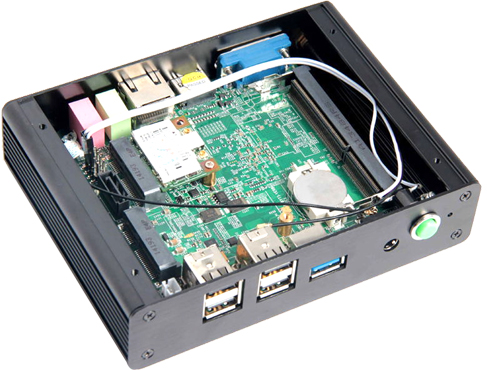 Industrial Computer Fanless MiniPC  nBOX-X-29 Y BAREBONE