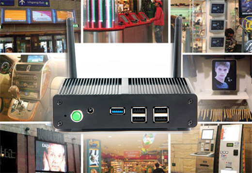 Industrial Computer Fanless MiniPC  nBOX-X-29 Y BAREBONE
