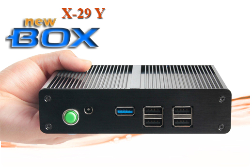 Industrial Computer Fanless MiniPC  nBOX-X-29 Y BAREBONE