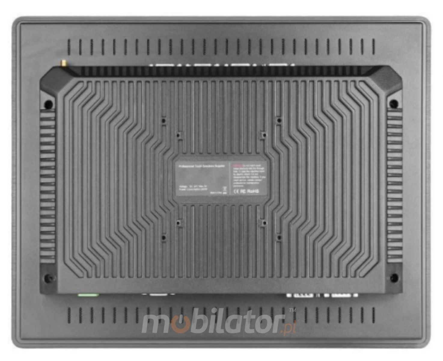 Back of the capacitive plate BIBOX-150PC2 with cooling, robust