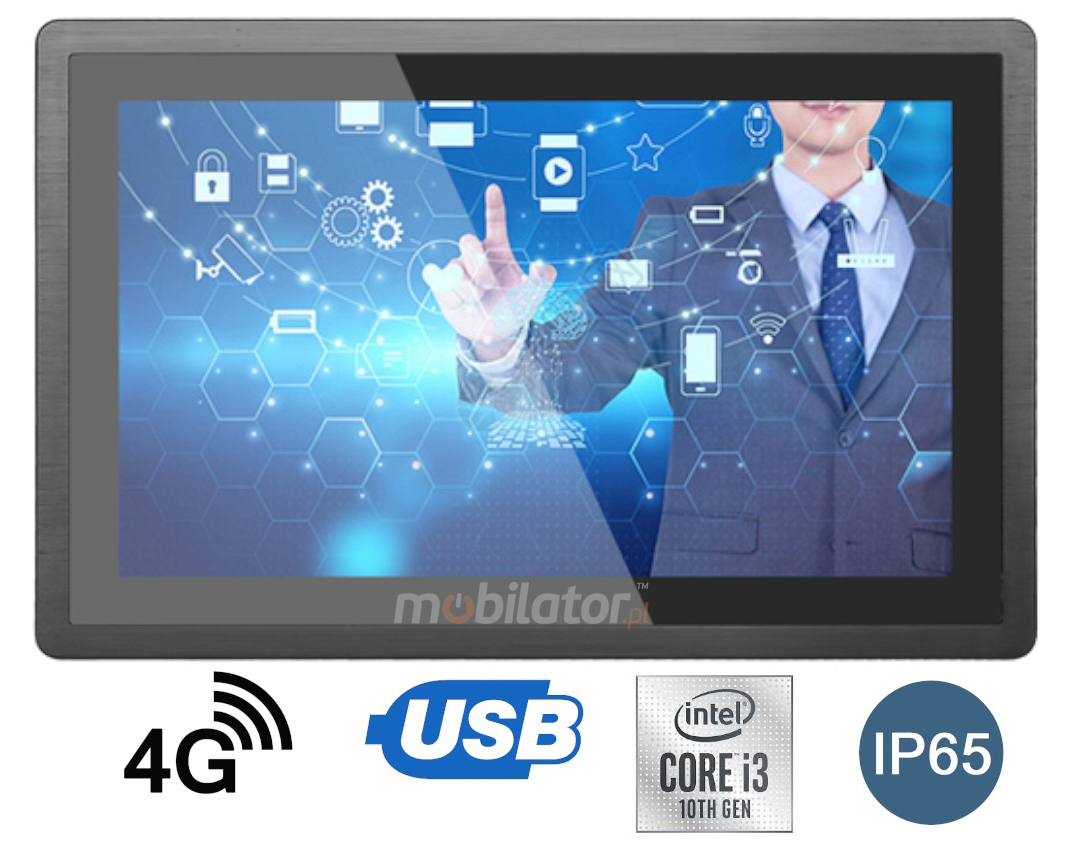 BiBOX-190WS-PC1- Industrial panel computer (1xLAN, 4xUSB)