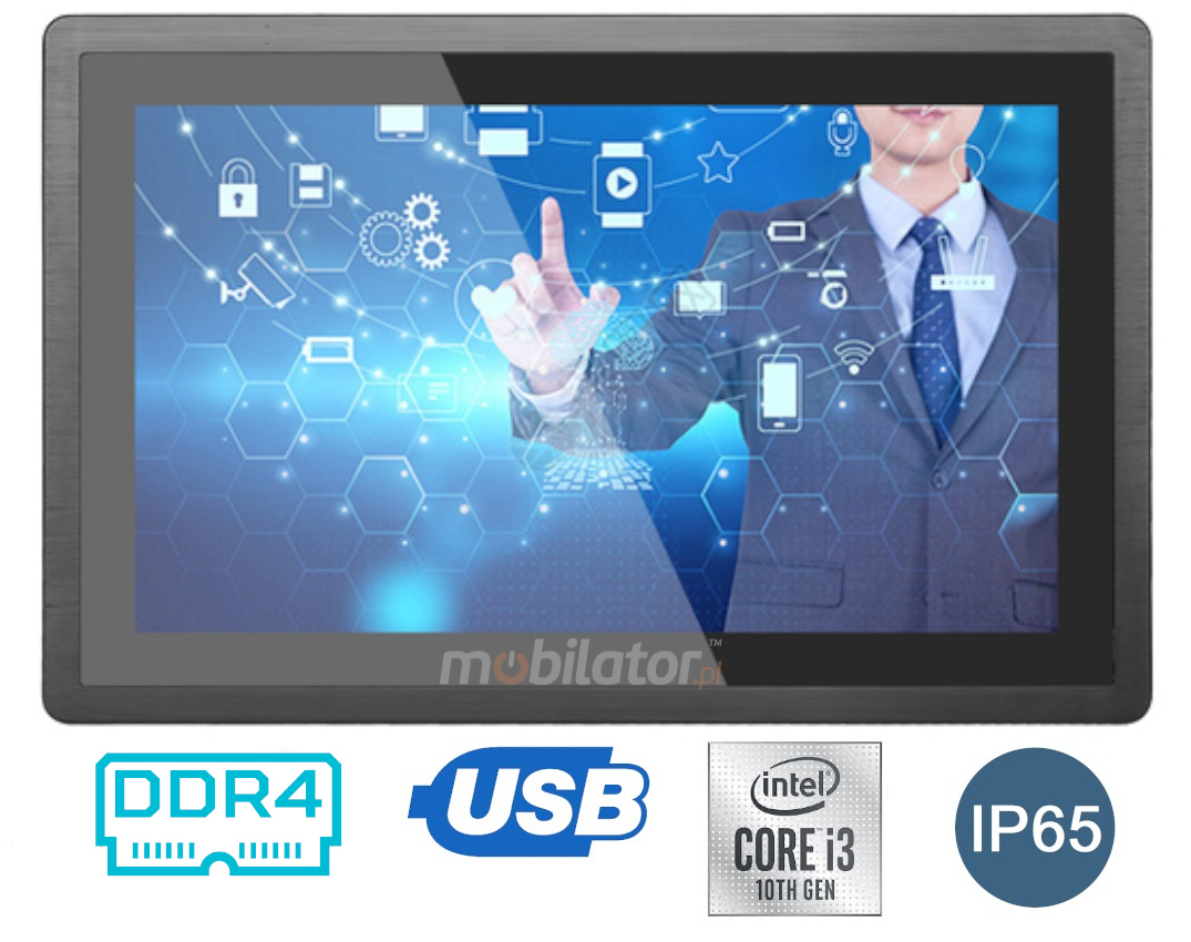 BiBOX-190WS-PC1- Industrial panel computer (1xLAN, 4xUSB)