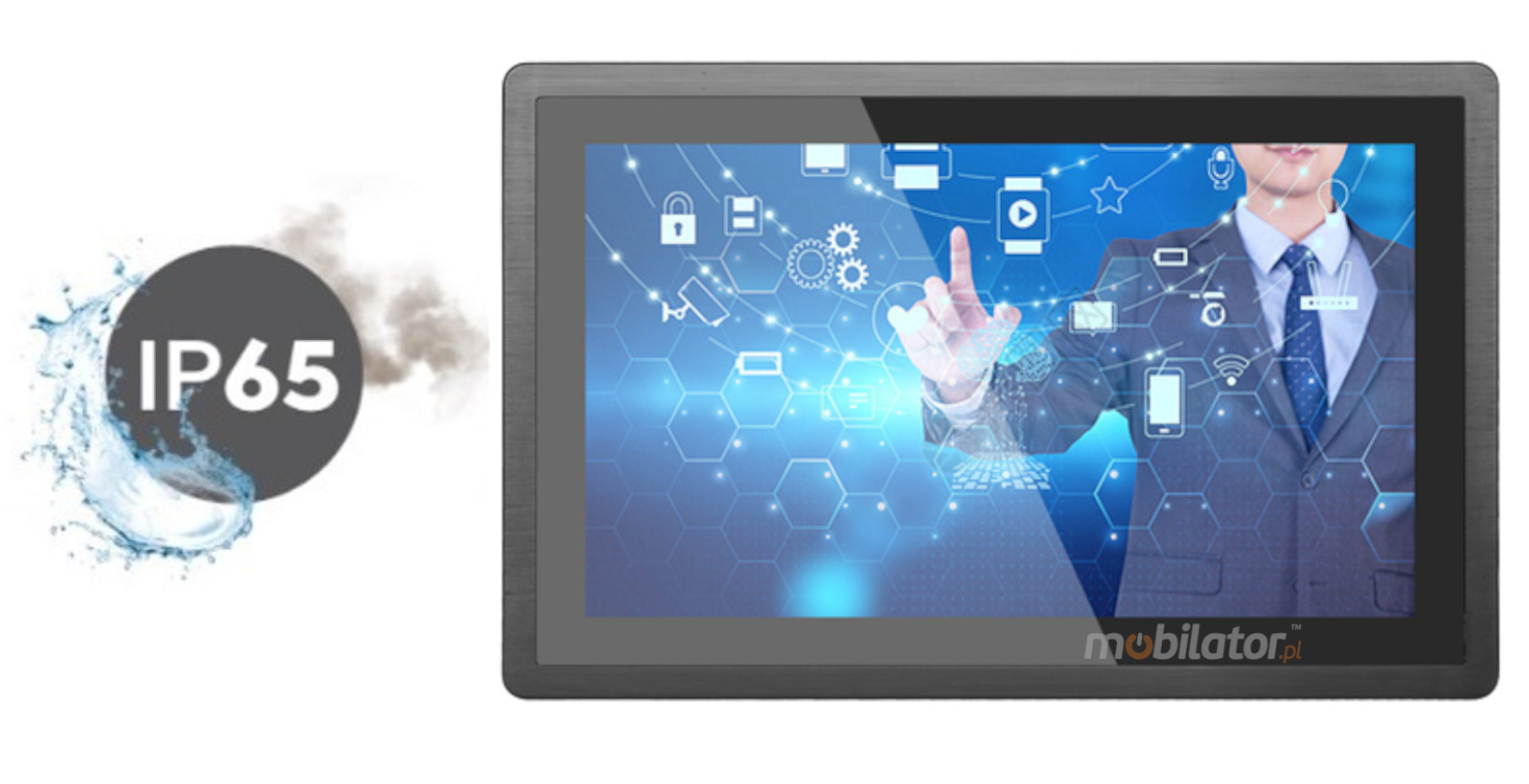 BiBOX-190WS-PC1 Industrial panel computer with 2xRS232, 2xUSB 3.0