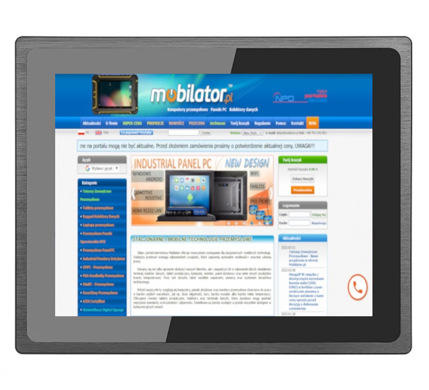 BiBOX-104PC2 (i7-10th) 2xLAN - Rugged touch screen with HD quality and IP65 durability