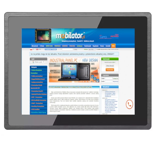 BiBOX-121PC1 (i3-10th) Rugged touch screen with HD quality and IP65 durability