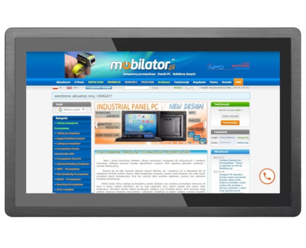 BiBOX-133PC2 (i5-10th) 2xLAN - Rugged touch screen with HD quality and IP65 durability i5-10210U processor