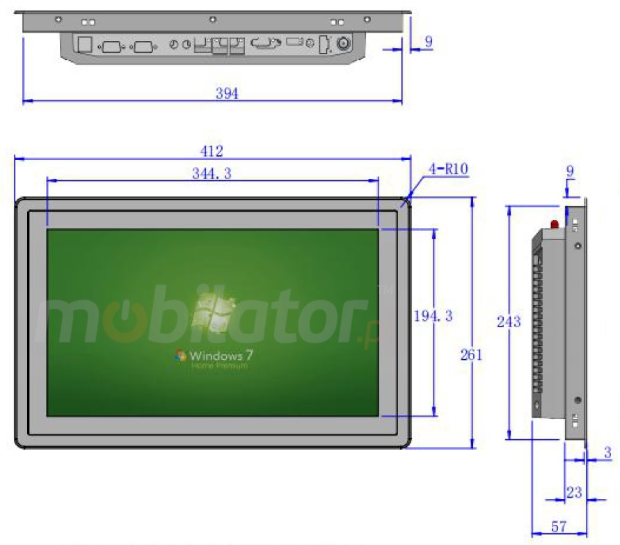 BiBOX-156PC1 -  Thin and resistant panel PC