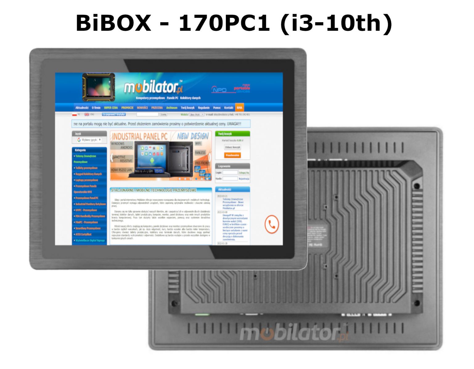 BIBOX-170PC1 rugged good efficient panel computer