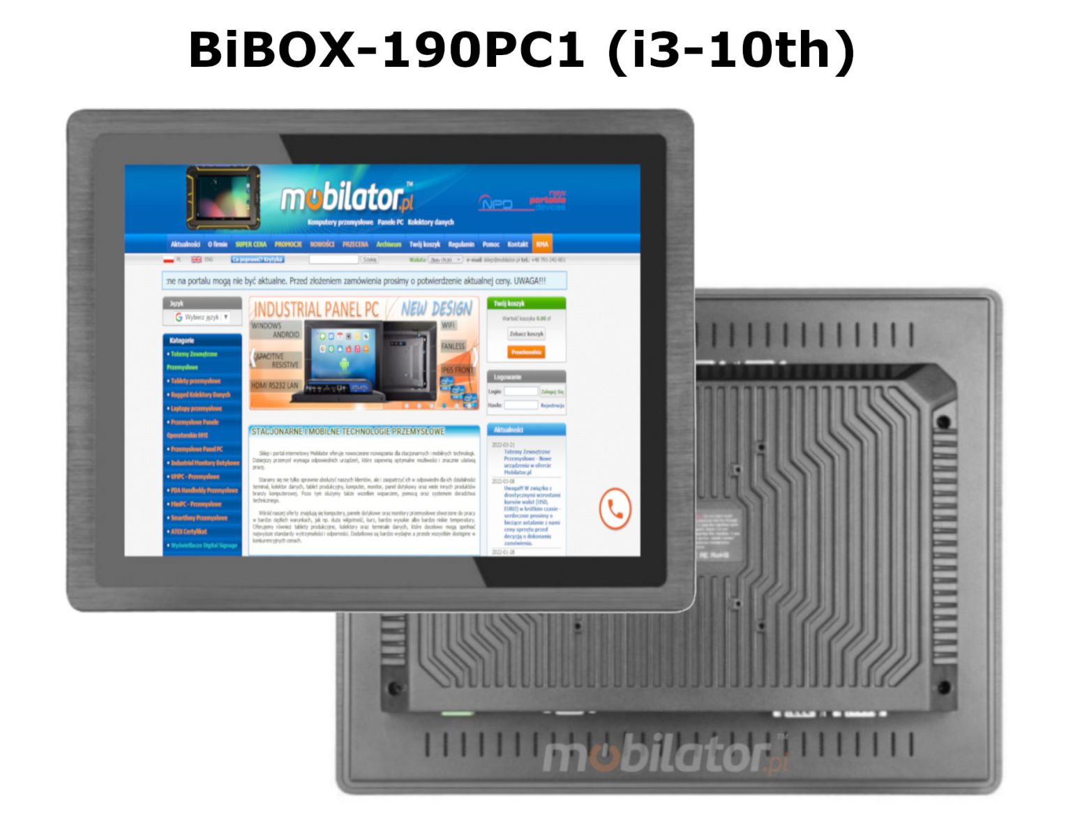 BIBOX-190PC1 rugged good efficient panel computer
