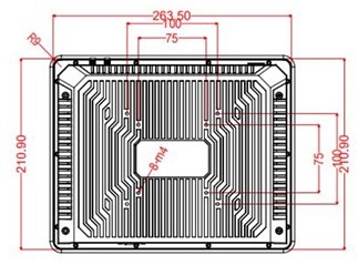 Solid, metal industrial panel PC with IP65 multimedia