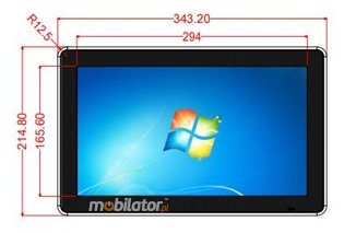 BiBox 133-I58 computer panel with bright display