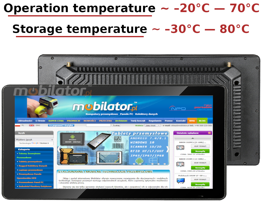BiBox 156-I510 panel's resistance for extreme temperatures
