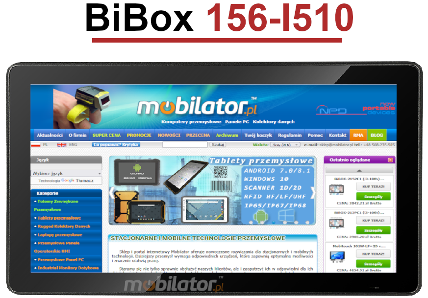 Multi-funtional BiBox 156-I510 with IP65 standard