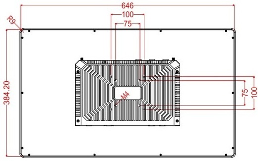 BiBox reinforced, metal, high-quality industrial PC panel