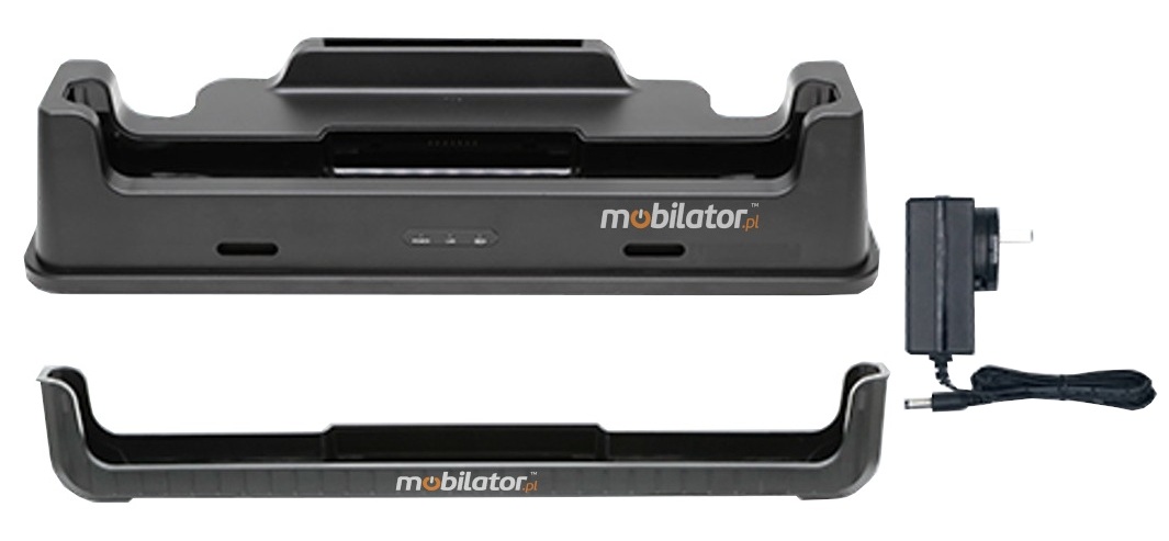 Charging cradle for P100 and extra battery, DC, Ethernet