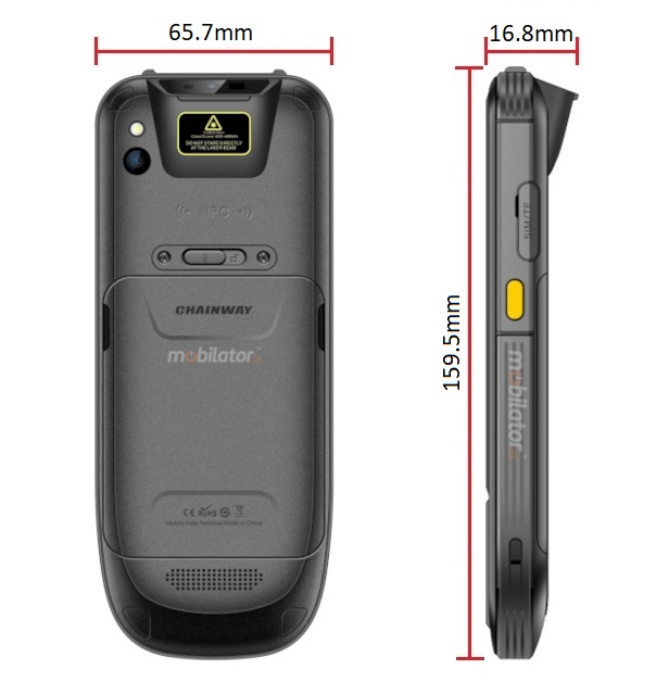 Chainway C60 v.2 rugged smartphone resistant comfortable stylish design 2D barcode scanner Coasia