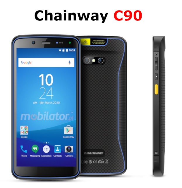 Chainway C90 v.2 Shockproof Industrial Rugged NFC 4G IP65 Smartphone 2D barcode scanner Coasia