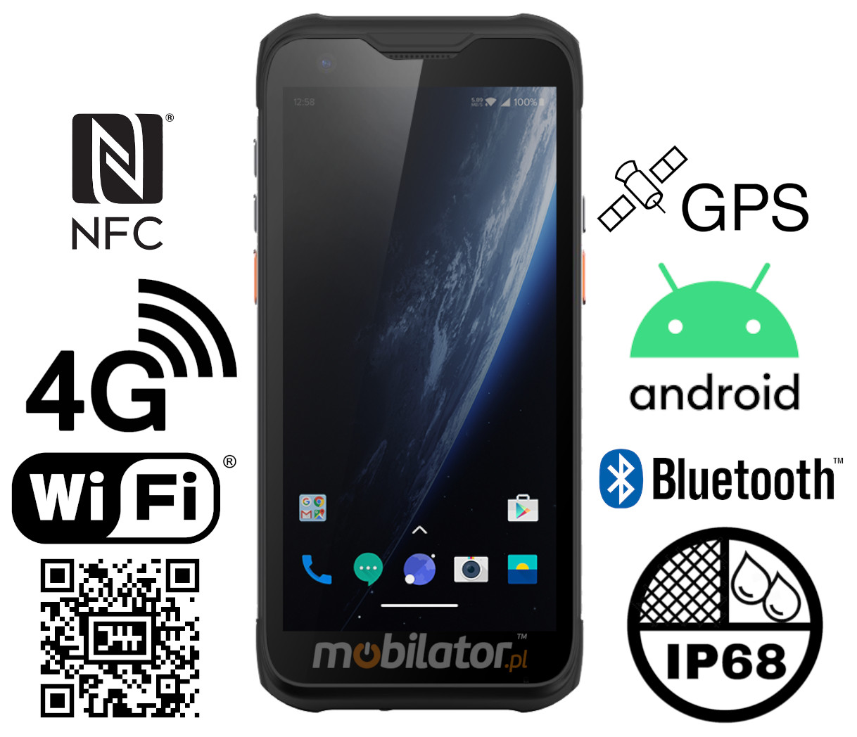 Chainway MC95 Shockproof industrial data collector Android 12 4G LTE IP68