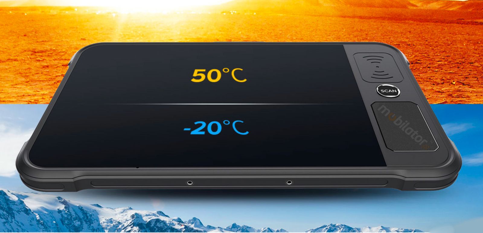 High and low operating temperatures of the Chainway Tablet P80-PE
