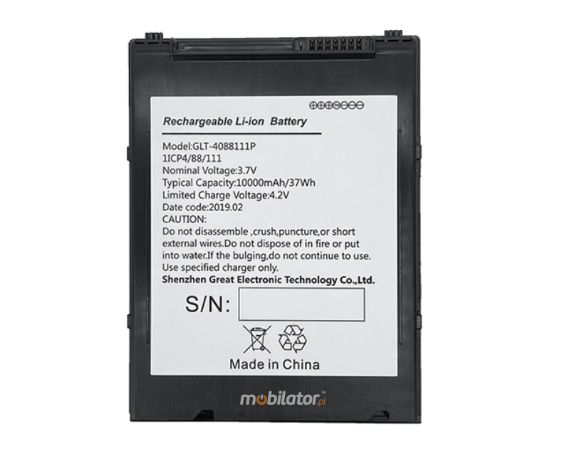 Emdoor I16J - Additional Battery extra capacious battery, 5000mAh, tablet