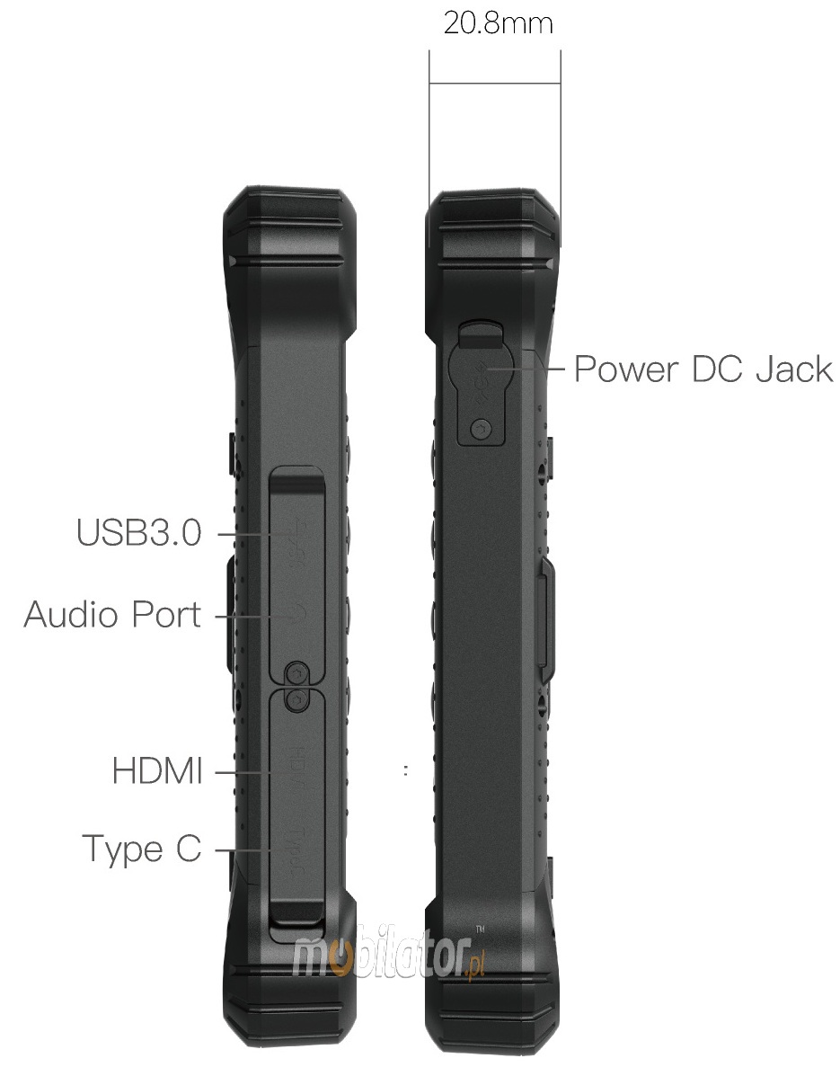 emdoor i8nn waterproof schockproof industrial rugged durable MIL-STD 810H barcode scanner