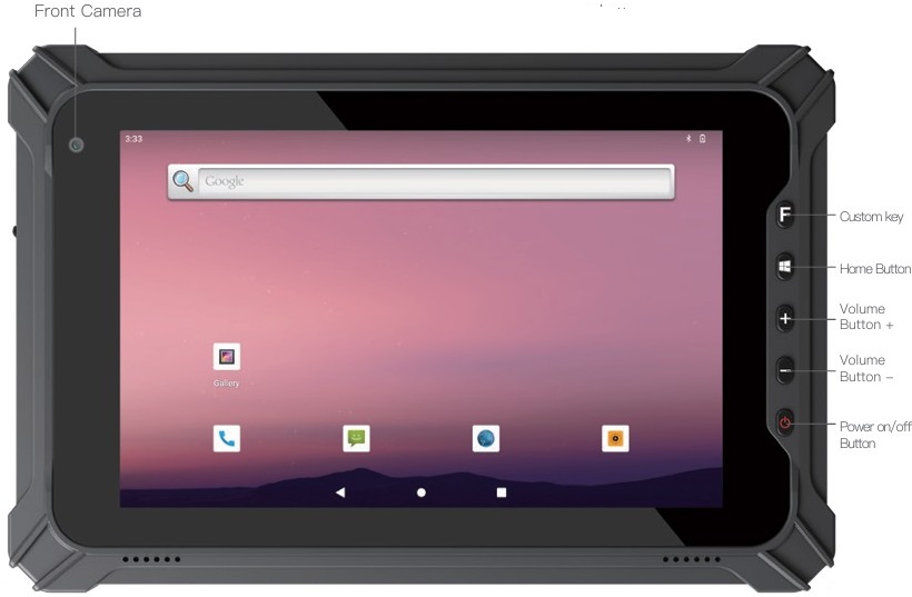 Emdoor T87X - WYTRZYMAy tablet przemysowy przyciski