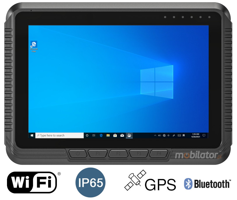 Emdoor V80J wstrzsoodporny  tablet do pojazdw stray granicznej Windows 11  IP65