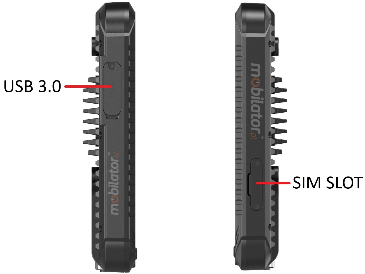 Emdoor V80J zcza - wymienne zcza RJ45, RS232, USB2.0, 2D