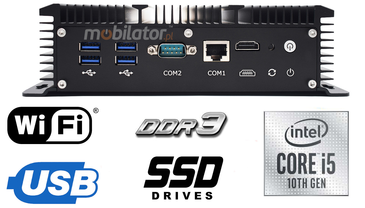 HyBOX 1009 Intel Core i5 small reliable resistant good and efficient industrial computer