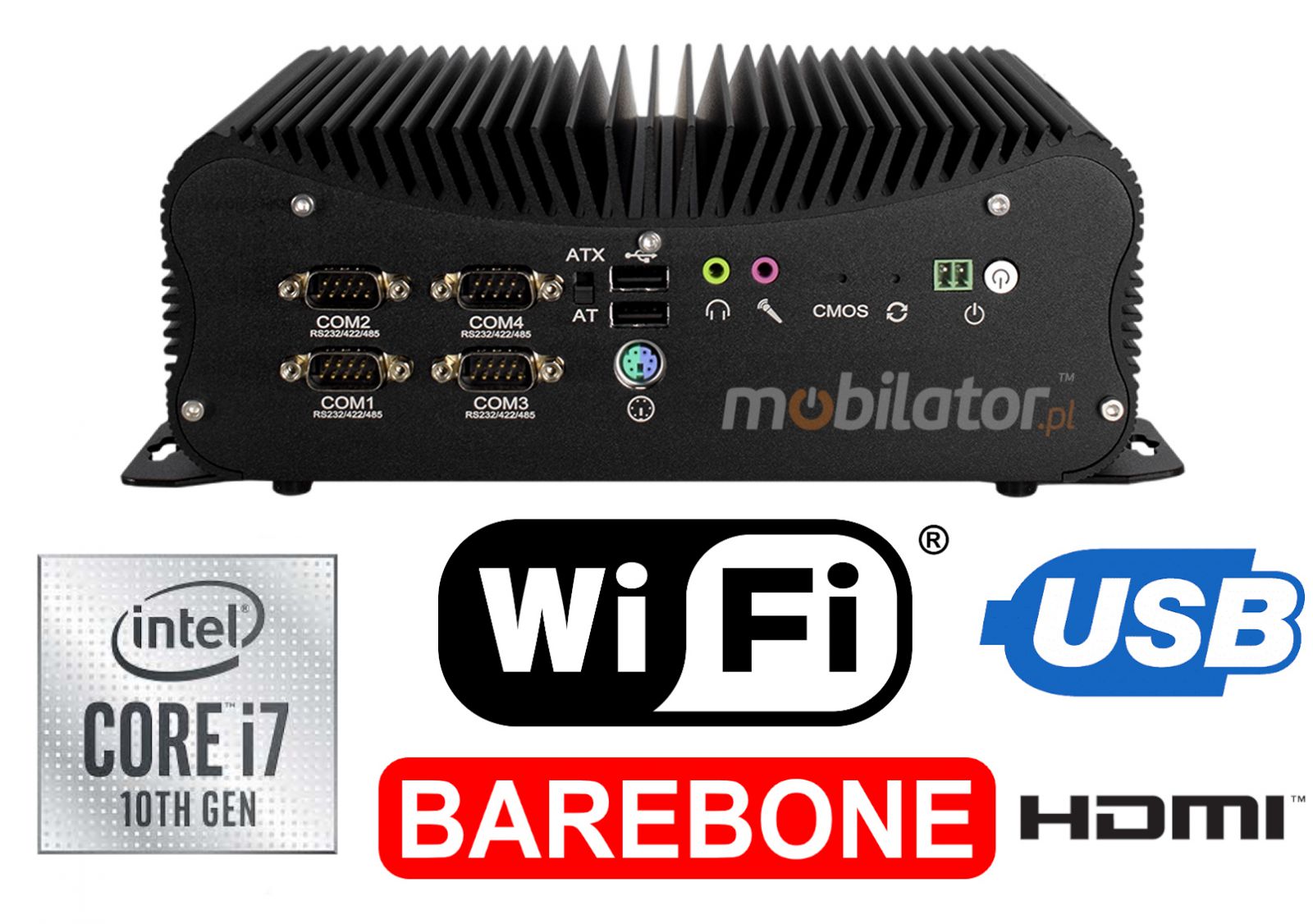 HyBOX 1012B-D4 Intel Core i7 small reliable resistant good and efficient industrial computer