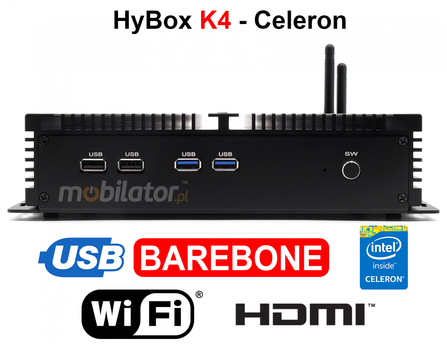 HyBOX K4 small reliable fast and efficient mini pc Linux