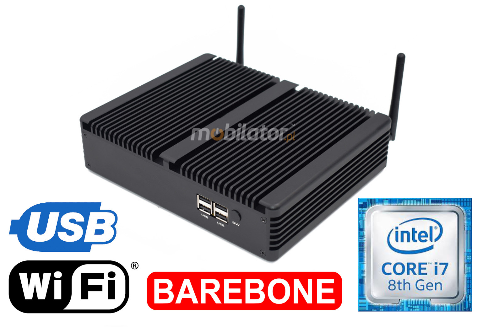 HyBOX TH5 small reliable fast and efficient mini pc Linux