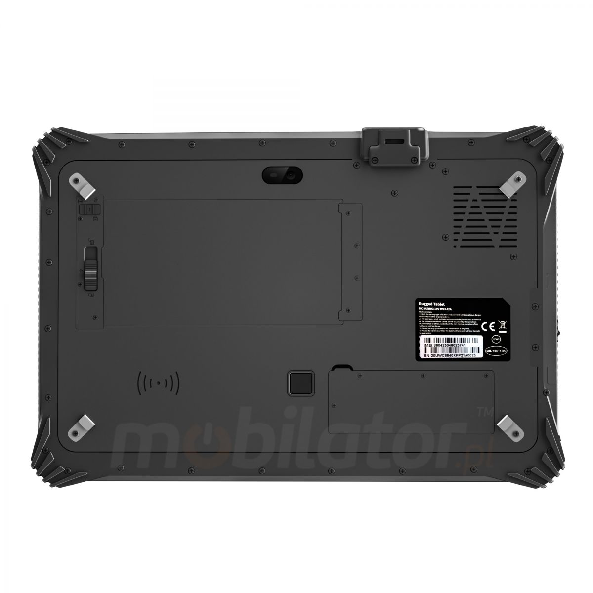 Emdoor I20U v.10 - Dustproof 12.2 inch tablet with Windows 10 IoT, BT 4.2, AR Film, 1D MOTO SE655 code reader, NFC, 4G, 8GB RAM and 128GB ROM 