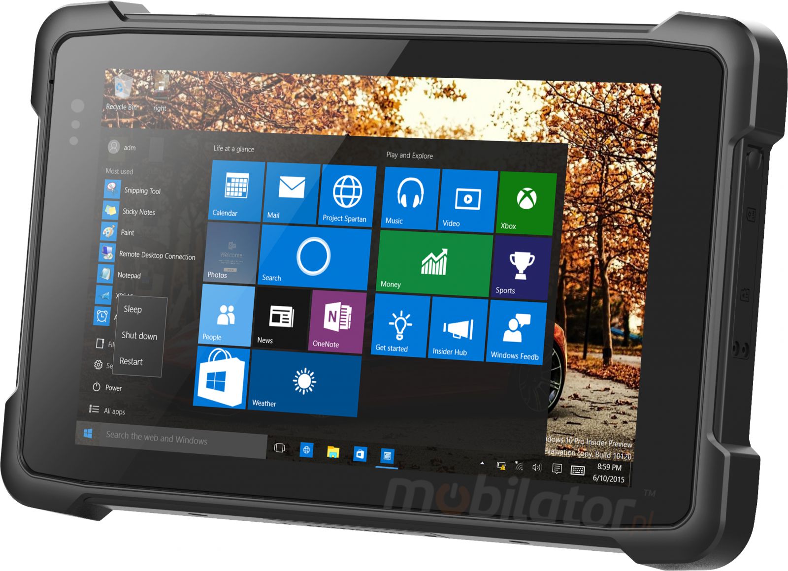 Emdoor I81H v.3 - Waterproof and shockproof tablet with 2D N3680 Honeywell code reader, NFC and 4G, 4GB RAM and 64GB ROM