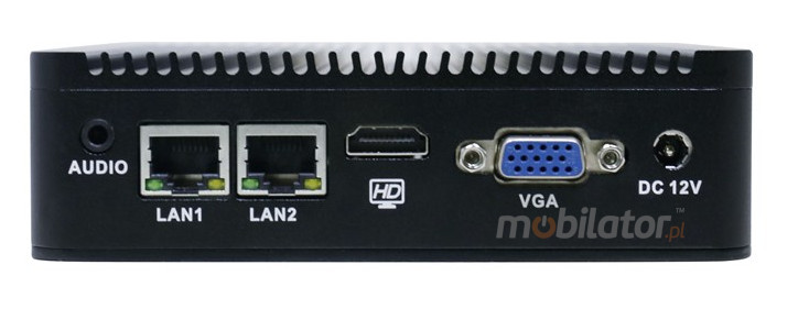 Computer Industry Fanless MiniPC IBOX N3P - N3540 v. 4 new design connectors rs232 com mobilator fast 2 lan rj45