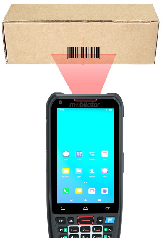 MobiPad A400N v.3 - Industrial data terminal with NFC, Bluetooth, GPS, quad-core processor and 1D code scanner 