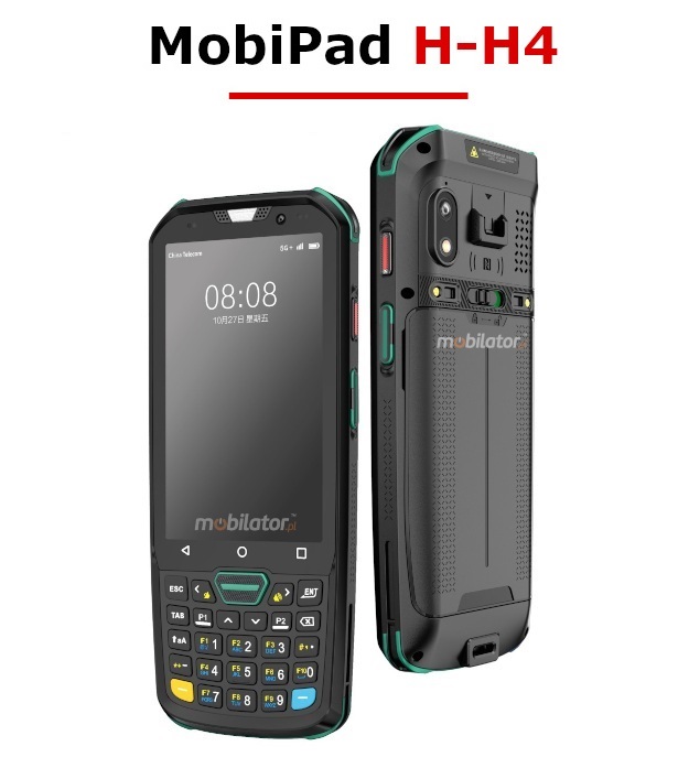 MobiPad H-H4 Shockproof industrial data collector Android 11 4G LTE IP67