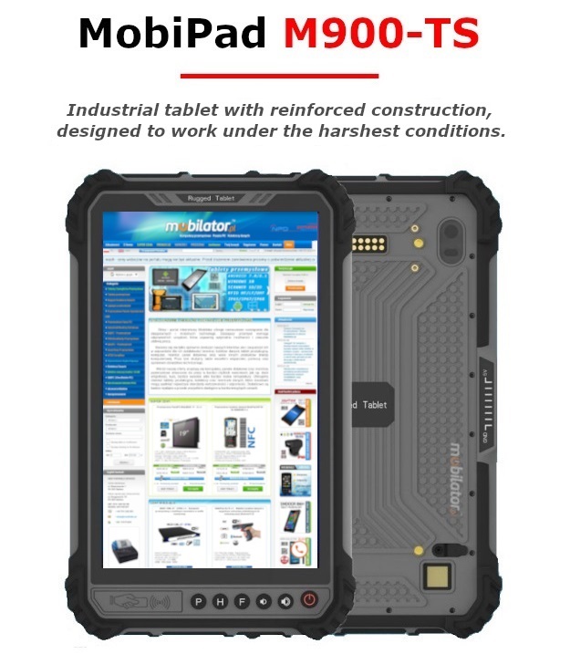 MobiPad M900-TS shockproof industrial tablet Windows 10 IP65