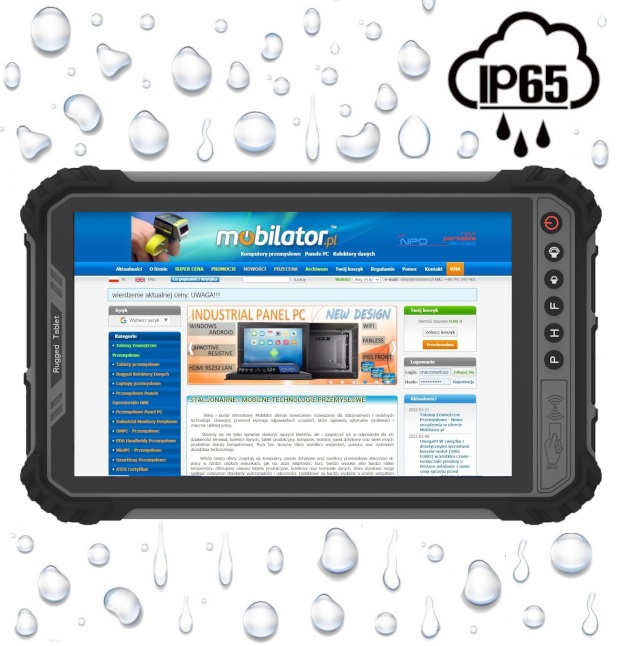 MobiPad M900-TS shockproof, dustproof, rugged tablet, IP65
