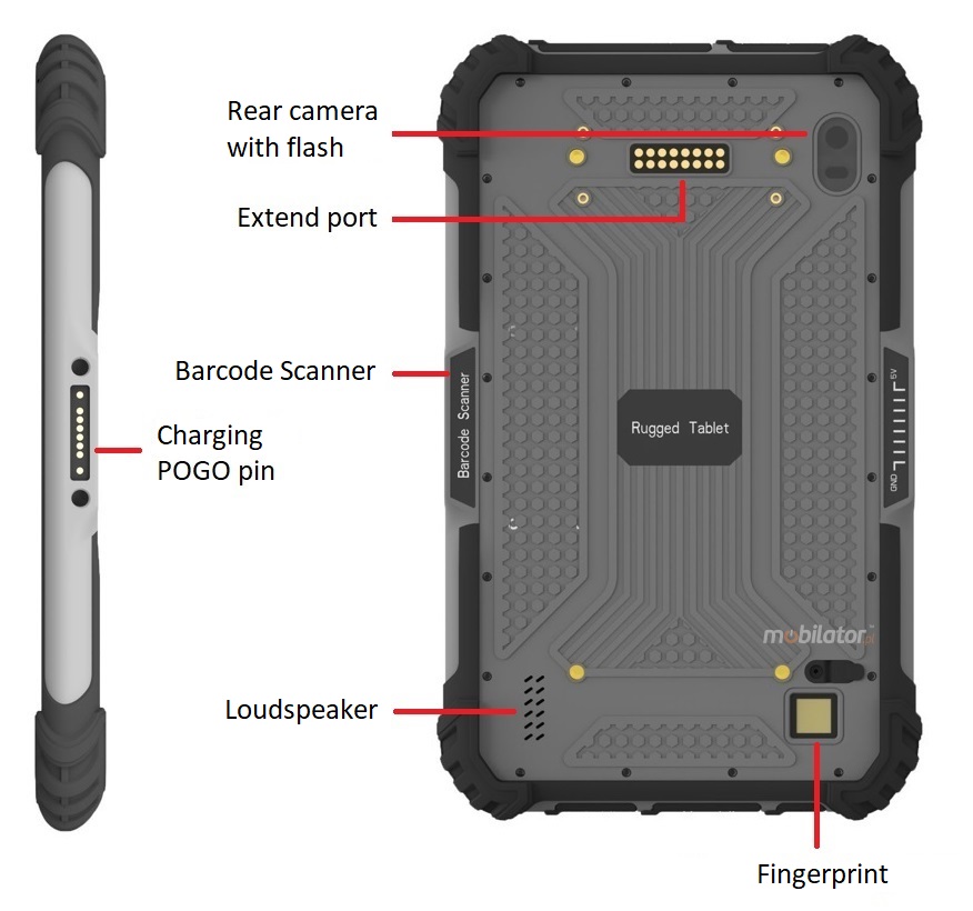 MobiPad M900-TS Scanner Charging Camera Intel Core i5 Tablet