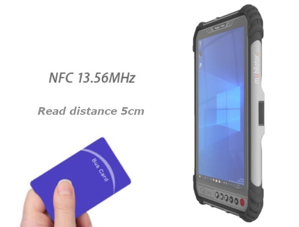 MobiPad M900-TS option Front NFC communication range 5cm
