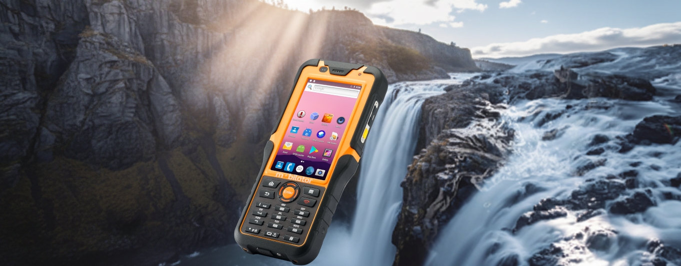 The MobiPad Tex05 warehouse data collector with a shock-resistant housing is portable, specialized, and efficient.