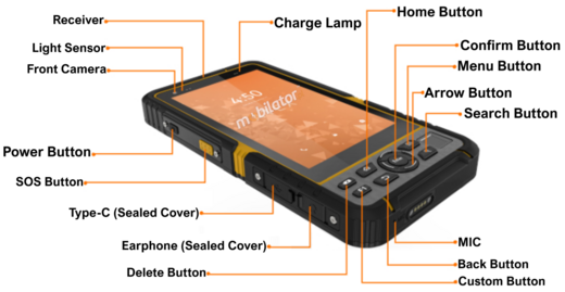 The MobiPad Tex06 military-grade data collector for companies is waterproof and shockproof