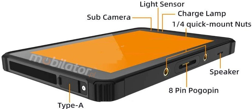 MobiPad Tex81 industrial tablet for field workers