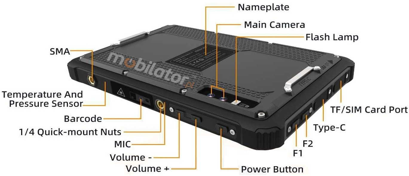 MobiPadTex81 tablet holder for road and municipal services