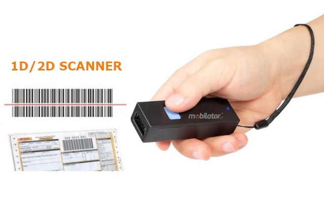 MobiScan H628W - built-in 1D / 2D barcode reader compatible with Android, iOS, Windows 7, Windows 8, Windows 10, Linux. PCs, mobile devices