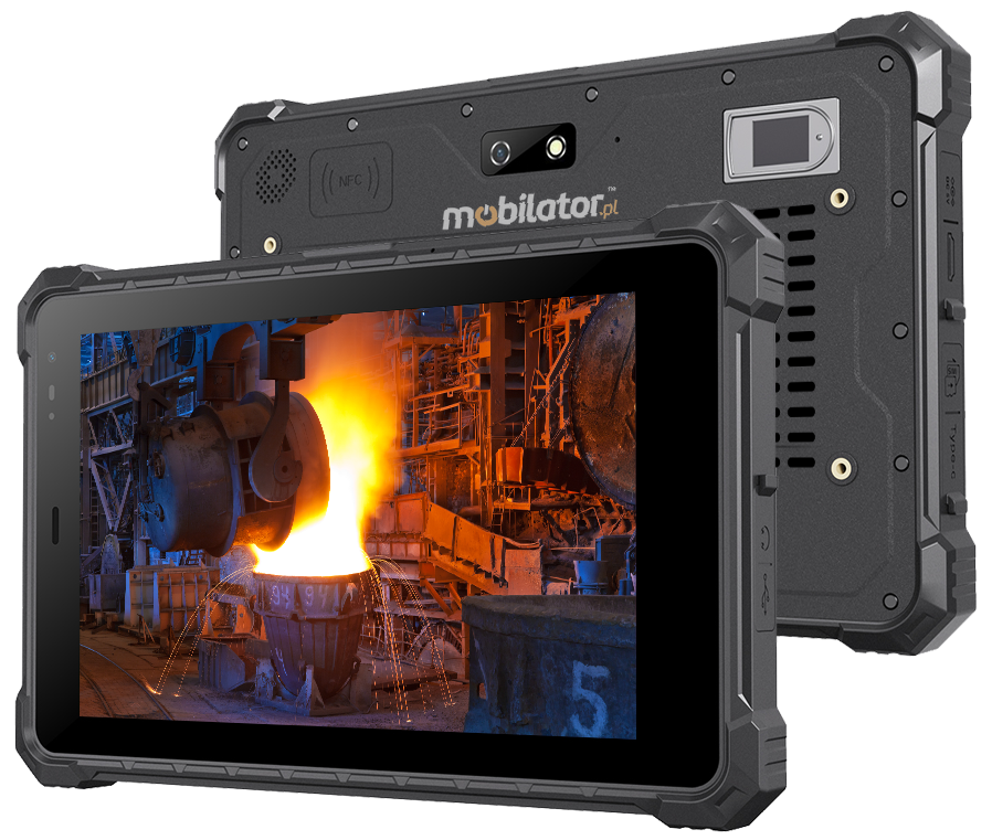 Mobipad 08DS-RTYF dimensions buttons resistant IP65 rugged tablet