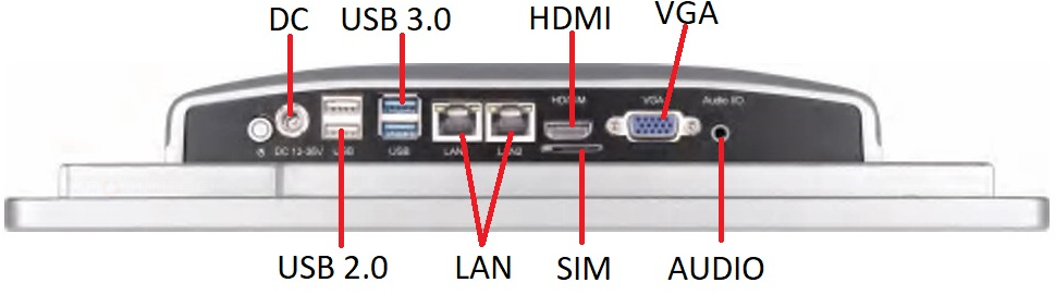 Mobitouch 116W-LF+2D Przemysowy komputer panelowy z RS232