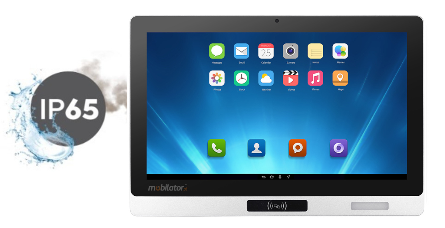 Mobitouch 156A-LF Industrial panel computer with 1xRS232, 2xUSB 3.0